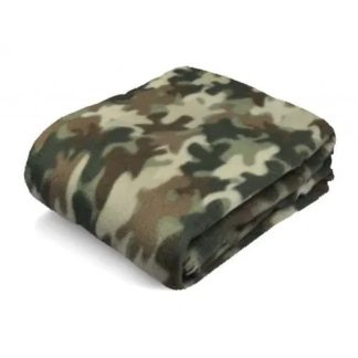 Mainstays Green Camo Throw Blanket Soft Fleece 50” X 60” Polyester Camouflage