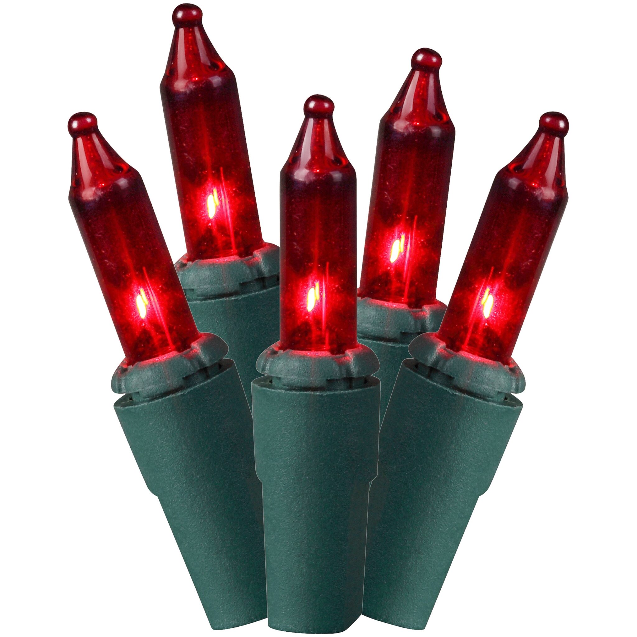 Red Holiday Time String Christmas Light 100ct Outdoor Indoor